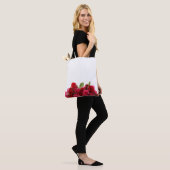 Tote Bag Roses rouges (Sur le modèle)