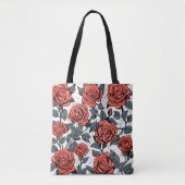 Tote Bag roses rouges sauvages (Devant)