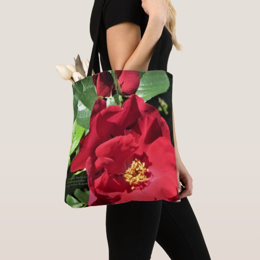 Tote Bag Roses rouges simples (De près)