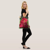 Tote Bag Roses rouges simples, 2 images (Sur le modèle)