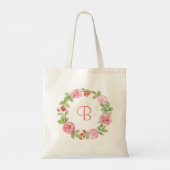 Tote Bag roses sauvages roses et cynorhodons personnalisés (Dos)