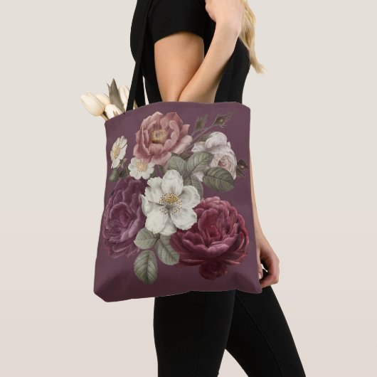 Tote Bag Roses vintages (De près)