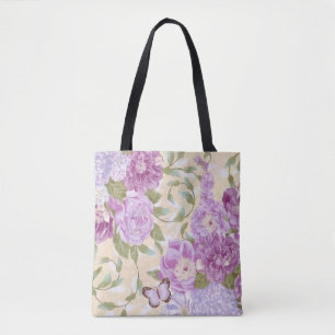 Tote Bag Roses violets