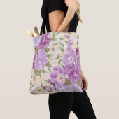Tote Bag Roses violets (De près)