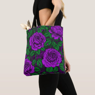 Tote Bag Roses violets