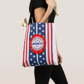 Tote Bag Rosette Fourre-tout de la fête des vétérans (De près)