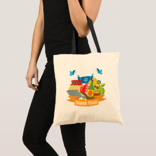 Tote Bag Rosh Hashanah avec texte personnalisé 