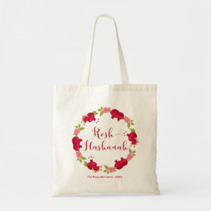 Tote Bag Rosh Hashanah Nouvelle année Fleur de grenade