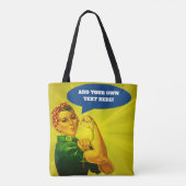 Tote Bag Rosie le rivoir tenant le chapelet saint (Dos)