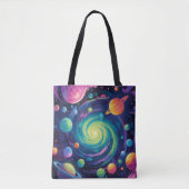 Tote Bag Rotation planétaire (Devant)