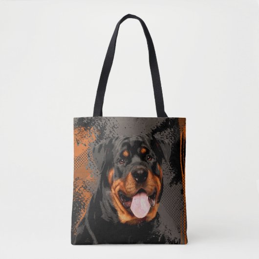 Tote Bag Rottweiler - art numérique de Metzgerhund (Devant)