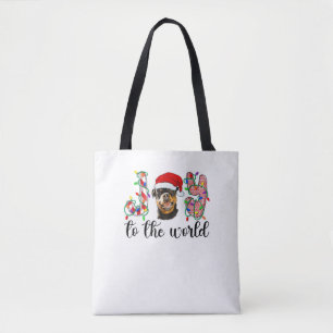 Tote Bag Rottweiler Christmas Rottie Xmas Party Rottweiler