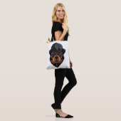Tote Bag Rottweiler Gangster (Sur le modèle)