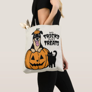 Tote Bag Rottweiler Halloween Pas de Farces Rien que des Fr