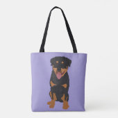 Tote Bag Rottweiler personnalisé (Dos)