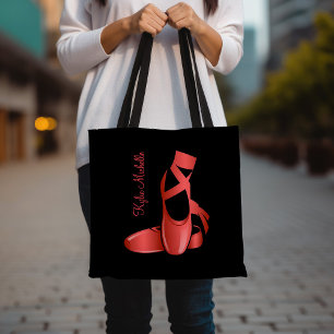 Tote Bag Rouby Red Ballet Chaussures avec nom Danse