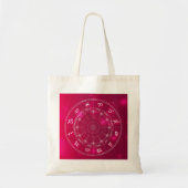 Tote Bag Roue d'astrologie Signes étoiles (Devant)