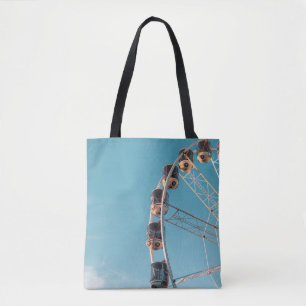 Tote Bag Roue de ferries blanches le matin