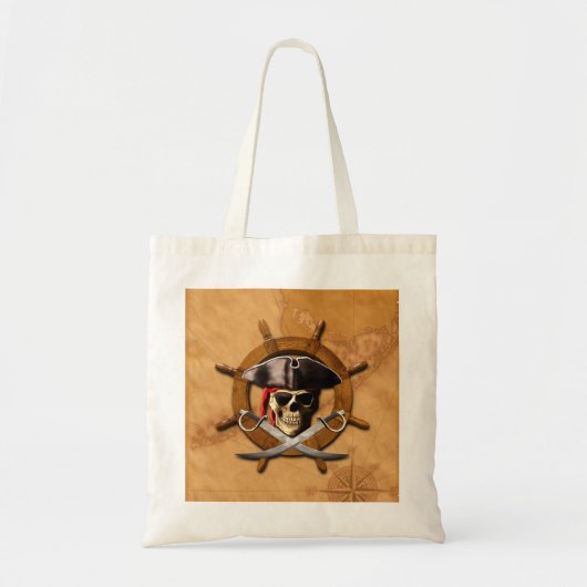 Tote Bag Roue de pirate de jolly roger (Devant)