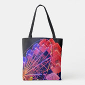 Tote Bag Roue Ferris bleue et rouge (Dos)