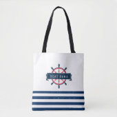 Tote Bag Roue nautique, Bleu de la Marine (Devant)