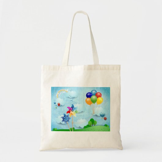 Tote Bag Roues et ballons (Devant)