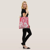 Tote Bag Rouge (Sur le modèle)