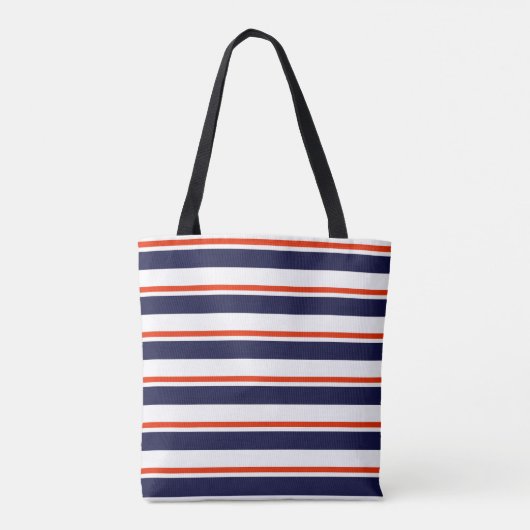 Tote Bag Rouge Avec Bleu (Dos)