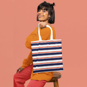 Tote Bag Rouge Avec Bleu
