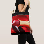Tote Bag Rouge Black Gold Listick (De près)