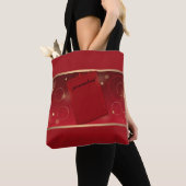 Tote Bag Rouge, décor de vacances, vacances (De près)
