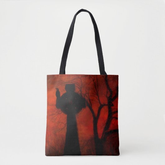 Tote Bag Rouge éffrayant (Devant)