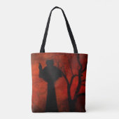 Tote Bag Rouge éffrayant (Dos)