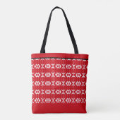 Tote Bag Rouge et blanc élégant (Dos)