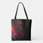 Tote Bag Rouge Extraordinaire à la conception abstraite Poi (Dos)