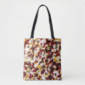 Tote Bag Rouge foncé Brun Noir Or (Devant)