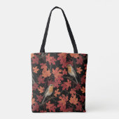Tote Bag Rouge-gorges dans l'érable (Dos)