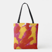 Tote Bag Rouge, jaune et rose (Dos)