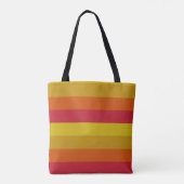 Tote Bag Rouge, jaune, or et orange (Dos)