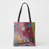 Tote Bag Rouge lourd par Wassily Kandinsky (Devant)