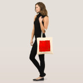 Tote Bag Rouge marbré (Devant (modèle))