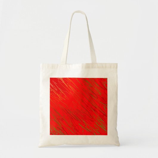Tote Bag Rouge marbré (Devant)