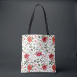 Tote Bag Rouge Poinsettia et Motif de Noël Paperblanc<br><div class="desc">Sac fourre-tout motif Festif à fleurs. Il présente un motif floral aquarelle de poinsettias rouges,  blancs de papier,  saints et baies. Ce sac fourre-tout botanique de Noël est parfait comme une alternative d'enveloppement cadeau.</div>