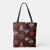 Tote Bag Rouge Polka Dotée Maman Tattoo (Dos)
