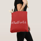 Tote Bag Rouge pour Ed (De près)