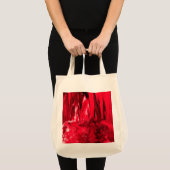 Tote Bag Rouge rayé fondu (Devant (produit))