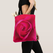 Tote Bag Rouge romantique Rose rose v2 (De près)