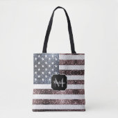 Tote Bag Rouge rustique Bleu Bleu Étincelles drapeau améric (Devant)