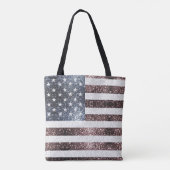 Tote Bag Rouge rustique Bleu Bleu Étincelles drapeau améric (Dos)
