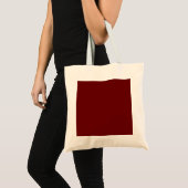 Tote Bag Rouge sanguin (couleur solide) (Devant (produit))